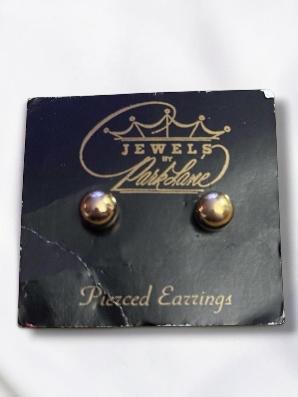 Vintage Park Lane gold tone ball stud earrings